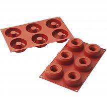 Molde silicona Donut 6 cav