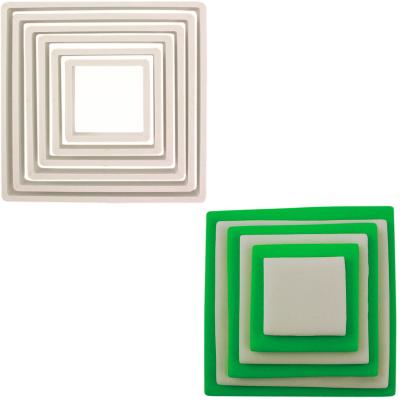 Set 6 talladors galetes Quadrats plstic PME