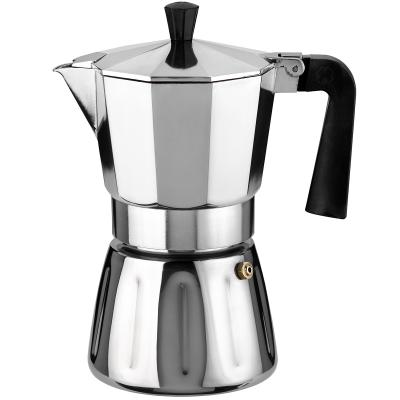 Cafetera italiana cuerpo acero inox