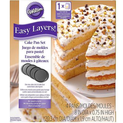 Set 4 motllos antiadherents Layer Cake 20 cm