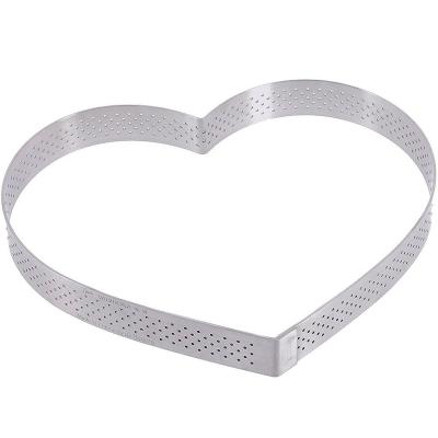 Anell tarta perforat De buyer cor