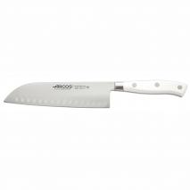 Cuchillo santoku 18 cm forjado Arcos Riviera blanc