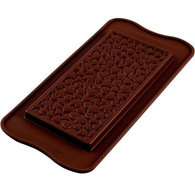 Motllo silicona tableta xocolata Love