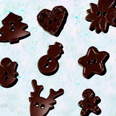 Motllo bombons silicona Xmas Buttons x 15 cav