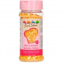 Funcake confeti amarillo met�lico 70 g