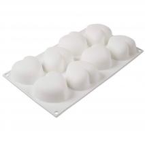 Molde corazones silicona Amorini x 8 cav
