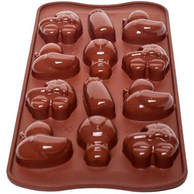 Motllo bombons silicona animalets pascua x 12 cav