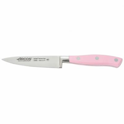 Ganivet pelador forjat Arcos Riviera 10 cm rosa