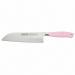 Ganivet santoku forjat Arcos Riviera 18 cm rosa