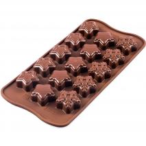 Molde bombones silicona Estrellas Invierno