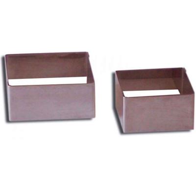 Anella quadrada inox 24x5h cm