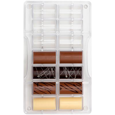 Motllo policarbonat per bombons Cilindre mig x14