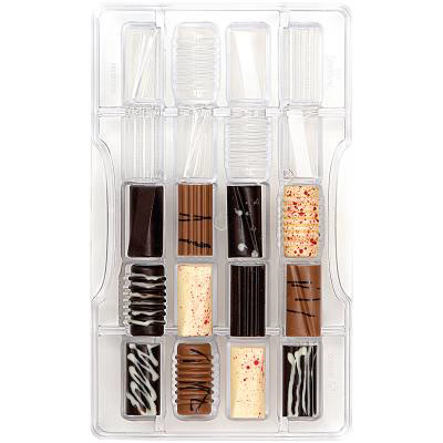 Motllo policarbonat per bombons Cilindre Fan x20
