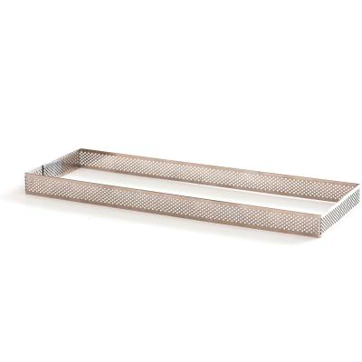 Rectangle rebosteria perforat alt inox 29x10x3,5cm