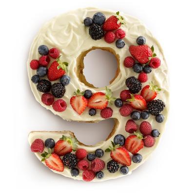 Motllo nmero 9 silicona 31 cm