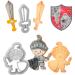 Set 2 talladors galetes pl�stic King