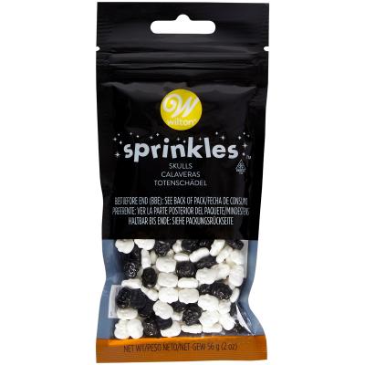 Sprinkles halloween Calaveres blanc i negre 56 g