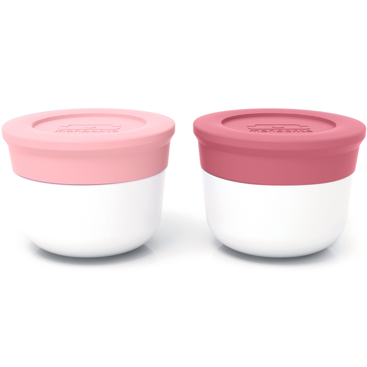 Set 2 pots condiments Bento litchi/blush Gadgets & Cuina