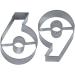 Tallador galetes n�mero "6" � "9" 6,5 cm