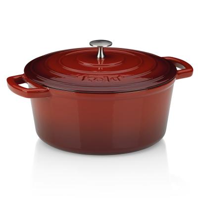 Cazuela hierro fundido esmaltada con tapa