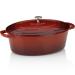 Cassola oval ferro fos esmaltada 33 cm, 6,5 L