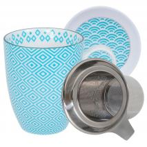 Set mug con filtro Nippon eclectic turquesa