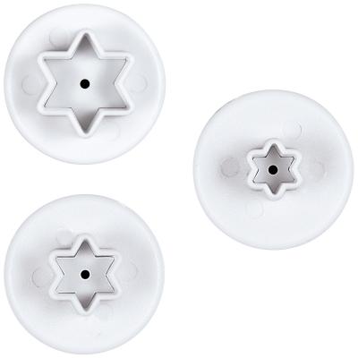 Set 3 talladors fondant amb expulsor estrella
