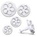 Set 4 talladors fondant amb expulsor roses