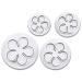 Set 4 talladors fondant amb expulsor roses