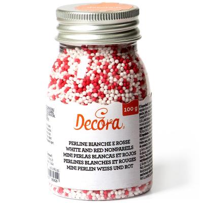 Sprinkles nonpareils 100g blanc i vermell