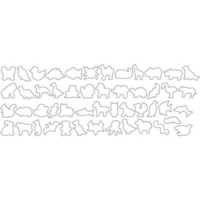 Set 50 talladors galetes Animals
