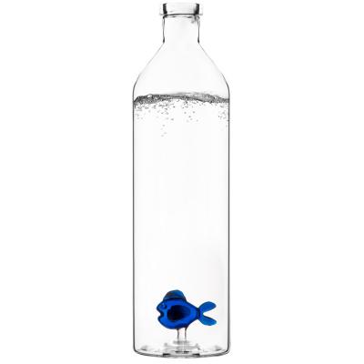 Ampolla aigua vidre Blue Fish 1,2 L