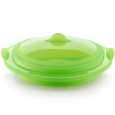 Vaporera silicona plegable transl.lcida verd