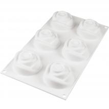 Molde silicona Rose x6