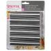 Set 6 canutillos crema 14 cm inox.