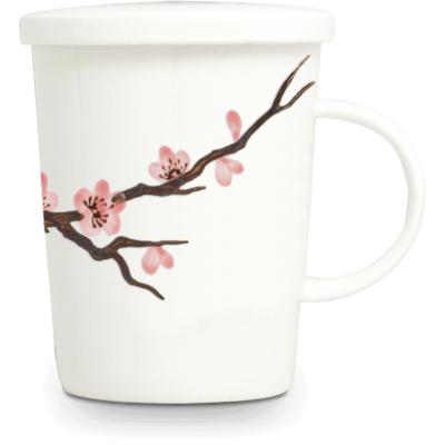 Tassa de te amb filtre flor Sakura