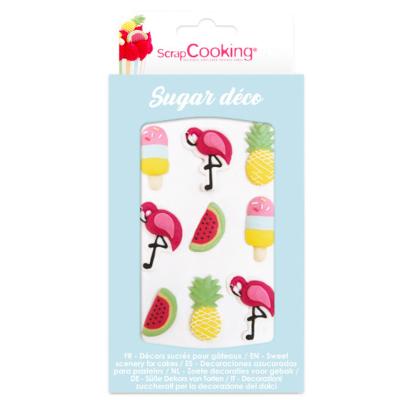 Set 9 decoracions de sucre Summer