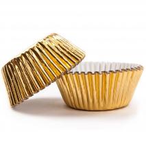 Papel cupcakes x30 PME dorado