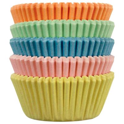 Paper mini cupcakes Pastel x100