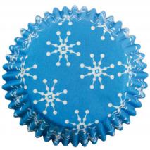 Papel mini cupcakes x100 Copos de nieve