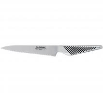 Cuchillo utilitario dentado Global 15 cm