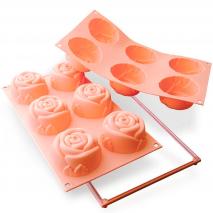Molde rosas 6 cav. x115 ml