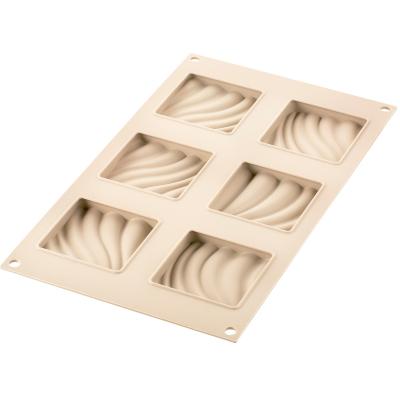 Motllo silicona Kit Tarta Sand x6 8x8 cm