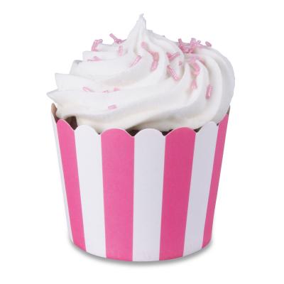 Motllos cupcakes cartró rosa x12
