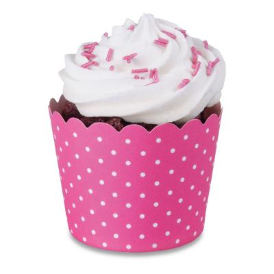 Motllos cupcakes cartró rosa x12