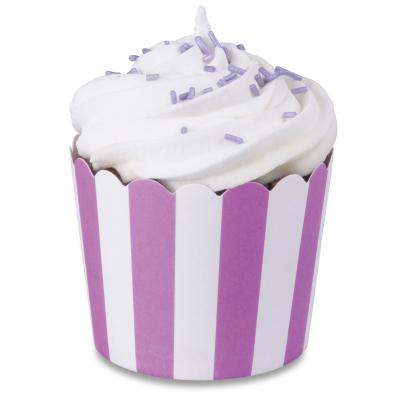 Motllos cupcakes cartró violeta x12