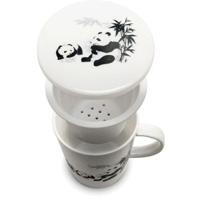 Tassa de te amb filtre Panda
