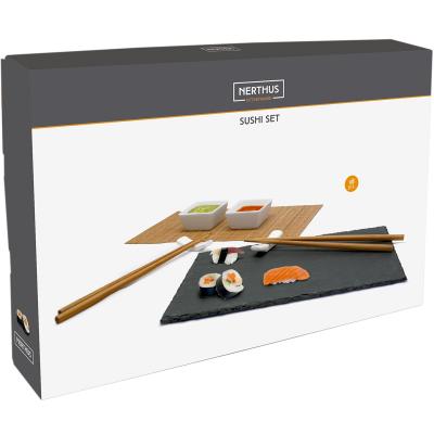 Set sushi presentaci pissarra 8 peces