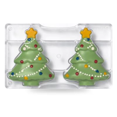 Molde policarbonato para bombones �rbol de Navidad