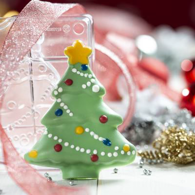 Molde policarbonato para bombones �rbol de Navidad